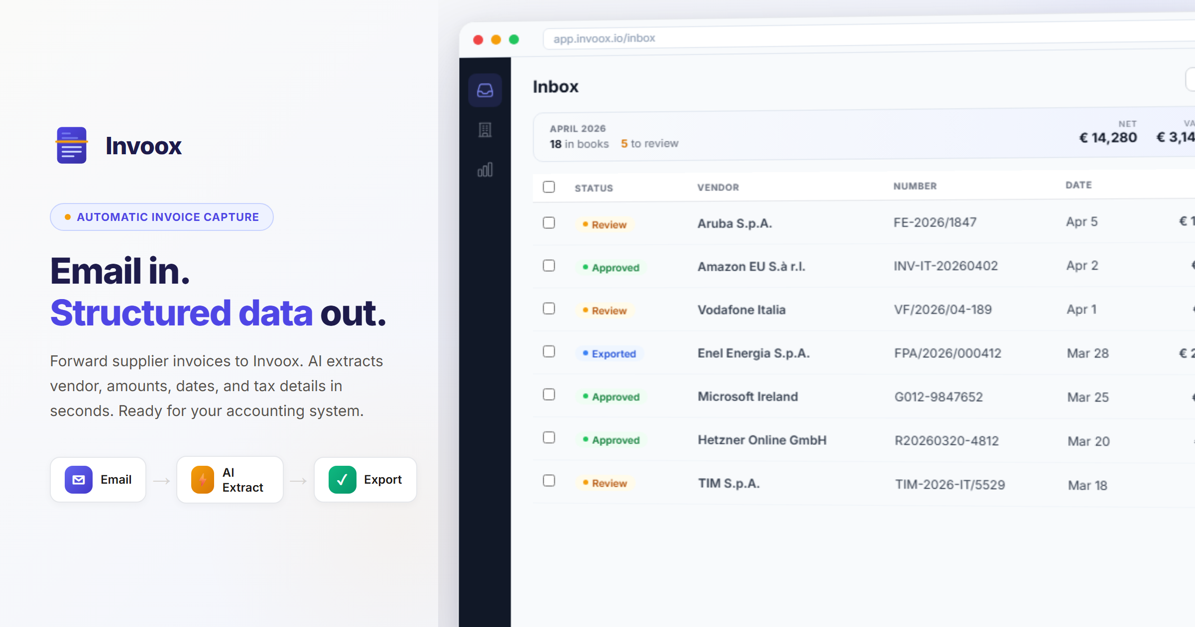 Invoox screenshot